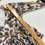 fanco women's vneck floral long sleeve tie front Crop top size small bell Sleeve Photo 7