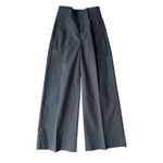 J. Crew Black Frankie Wide Leg pant in stretch twill Size 0 Black Photo 3