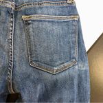 frame denim Le High Skinny Crop Two Tone Denim Panel Jeans Kenya Navy Blue sz 24 Photo 9