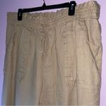 Ralph Lauren Lauren Size 16W 100% Linen Pants Pull On Photo 1