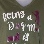 Time And Tru  "Being a Dog Mom is Ruff" Tee M Photo 1