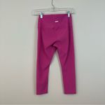 Zyia Active | Pink Ribbed Muted Magenta Hi-Rise Crop Leggings Size Medium (6-8) Photo 4