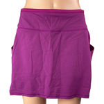Athleta  Action Women's Purple High Waist Pockets Mini Athletic Skort Short Sz S Photo 0