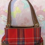 Tommy Hilfiger Vintage Premium designer handbag plaid and leather (unused) RARE Photo 0