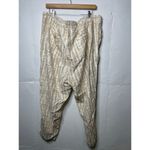 Old Navy NEW  Womens XXL Linen Blend Pants Drawstring Cream Tan Pull On Photo 4