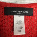 Jones New York Red Sleeveless Sweater Tank Top Size 3X *Used RN54050 Photo 6