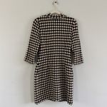 Marc Cain Houndstooth Tweed Wool Black White Button Down Dress Photo 2
