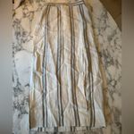 Madewell NWT Column Maxi Skirt 100% Linen Olive Surplus - slit seam needs repair Photo 7