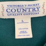 Victoria's Secret Vintage Victoria’s Secret Country cotton 3/4 length sleeve Christmas holiday top Photo 3