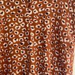 Karlie Brown and Cream Relaxed Notched Collar Blouse Photo 2