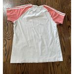Adidas M Women’s Athletic Workout Shirt V Neck Top Activewear Gym Coral Y2K Photo 8