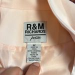VINTAGE LIGHT PINK PETITE RHINESTONE BUTTON BLAZER DRESSY BUSINESS Photo 4
