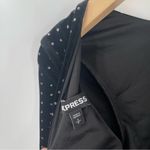 EXPRESS Dress Mini Velour Velvet Glitter Swiss Dot New Years Eve Holiday Small Photo 6