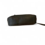 None Black and brown faux leather shoulder bag with adjustable strap Photo 2