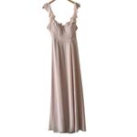 BHLDN Blush Diana Flutter Sleeve Bridesmaid Dress Photo 2
