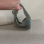 Madison West Silver Clutch Wristlet Elegant Design Photo 7