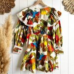 Farm Rio Dress  mini dress floral summer sundress event party vacation crochet Photo 3