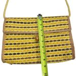 Vintage Mister Ernest Italian Woven Raffia Straw Clutch Brown Photo 9