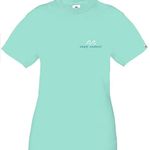 Simply Southern Green Short Sleeve Polo Graphic Tee Photo 1