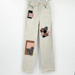 Sonoma  Womens Cottagecore Boho Heart Flower Patchwork Wide Leg Jeans Size‎ 25 Photo 1