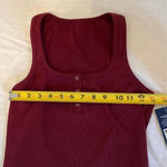 Marika Maroon Crop Tank Top Photo 3