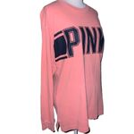 PINK - Victoria's Secret Victoria Secret PINK Long Sleeve Pullover Top Pink With Black Logo SP Photo 4