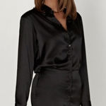 Meshki  Brielle Satin Shirt Dress size xs Photo 0