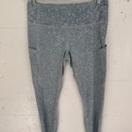 Lululemon Leggings Womens 14 Fast free tight 25" Nulux City Grit White blue Photo 0