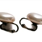 Vintage Pink Circle Clip On Statement Earrings Costume Jewelry Stocking Stuffer Photo 3