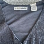 Vintage Y2K Envision Studio Black Lace V Neck Top Size Small Photo 3