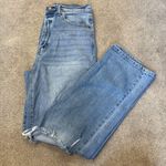 Cello  Light Wash Distressed High Rise Wide Straight Leg Jeans Size 11 Photo 0