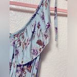 Don't Ask Why Don’t Ask Why Bohemian Blue & Brown Floral High Low Flowy Dress! Photo 5