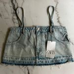 ZARA Denim Skirt As A Top Photo 0