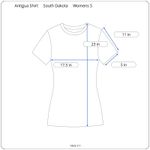 Antigua USD South Dakota Coyotes Varsity Tee Womens S Red Half Sleeve V-Neck Top Photo 8