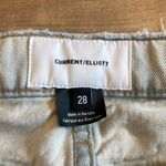 Current/Elliott  The Cropped Straight Channing Destroyed Jeans Light Wash Sz 28 Photo 4