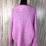 Chelsea28 Crewneck Open Knit Sweater Top Purple S Photo 4