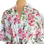 Show Me Your Mumu Pink Floral Kimono Robe One Size Watercolor Short Sleeve Photo 9
