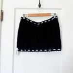 For Love & Lemons | NWT Kelsey Crochet Knit Mini Skirt and Top Set in Black SML Photo 6