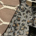 Anthropologie NWT W5 Cheetah Print Business Casual Dress Shirt Office Wear Photo 2