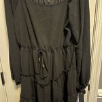 NWT City Triangle Juniors Long Sleeve Fit + Flare Black Dress XL. Concert. Beach Photo 2