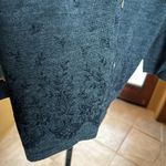 Carolyn Taylor Vintage  Embroidered Charcoal Gray Wool Blend Cardigan Size Medium Photo 2