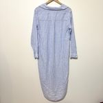 Frank & Eileen Rory Maxi Shirt dress lived in linen size small Blue Photo 7