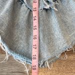 Mother Womens Layered Ruffle Mini Raw Edge Skirt‎ Blue Denim Light Wash Size 27 Photo 11