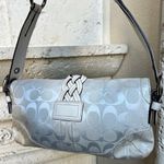 Coach  White Cream Braided Soho Buckle Shoulder Bag Photo 1