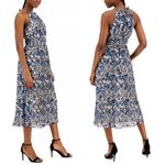 Anne Klein NWT Pleated Midi Halter Dress, Tropical Blue, Size 10 Retail $129 Photo 1