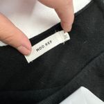 Mod Ref  Dress‎ Womens Small Black Knit V Neck Midi Pockets Photo 2