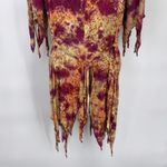 Mystery Design Dress Womens Small Pink Tan Tie Dye Fairy Pixie Boho Festival Photo 7