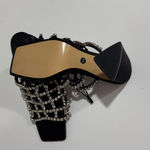 ZARA Black Rhinestone Embellished Women's Sandals NWOT Photo 3