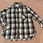 Women's TIME TRU black &white plaid flannel long sleeve shirt Size undefined Photo 9