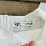 ZARA  ZW Collection Embroidered Short Dress Bloggers Favorite ‘24 Oyster White XL Photo 7